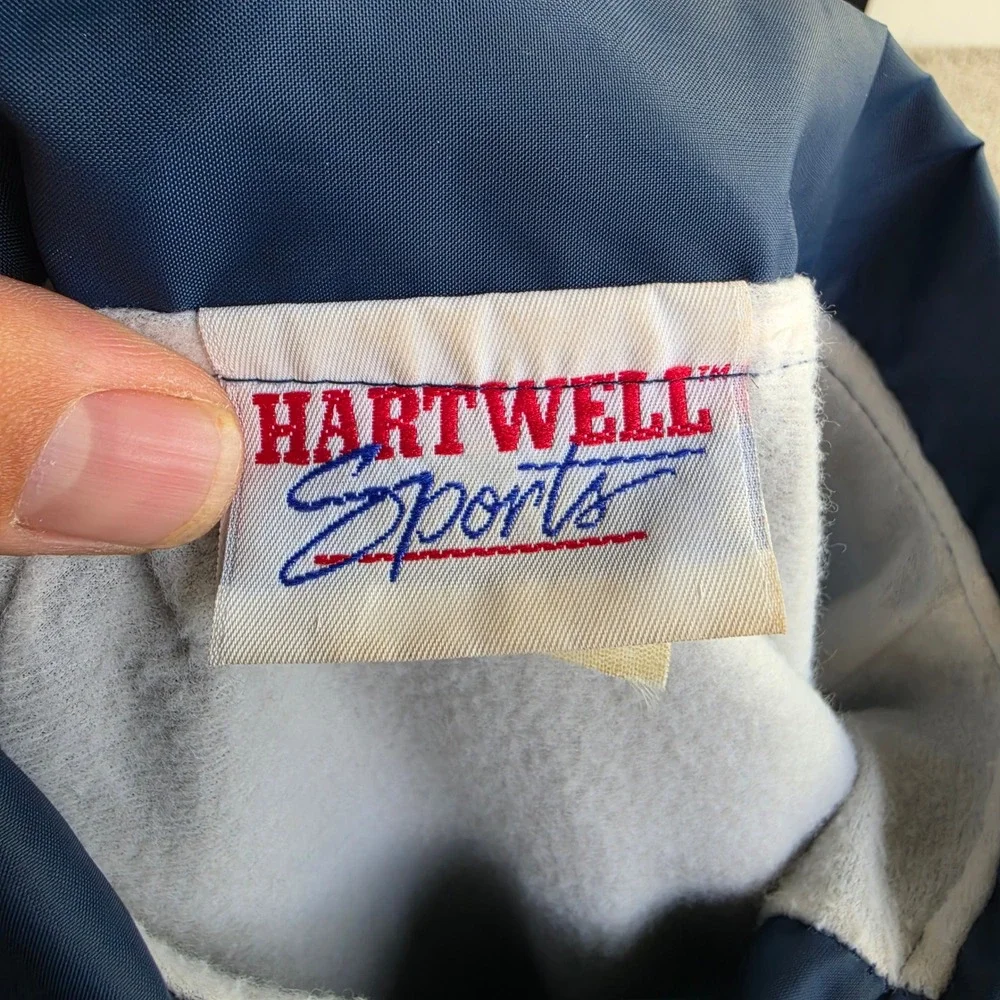 VINTAGE INS Federal Agent Immigration Coach Jacket Mens 2XL Blue Hartwell Sports